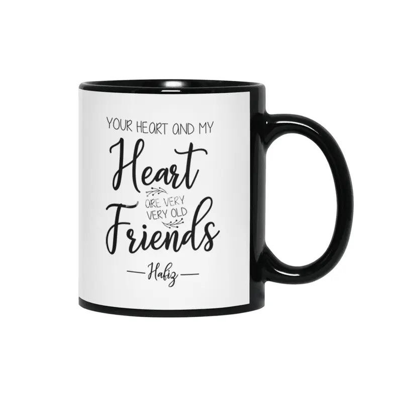 Valentine day, Wedding gifts Siyah Kupa