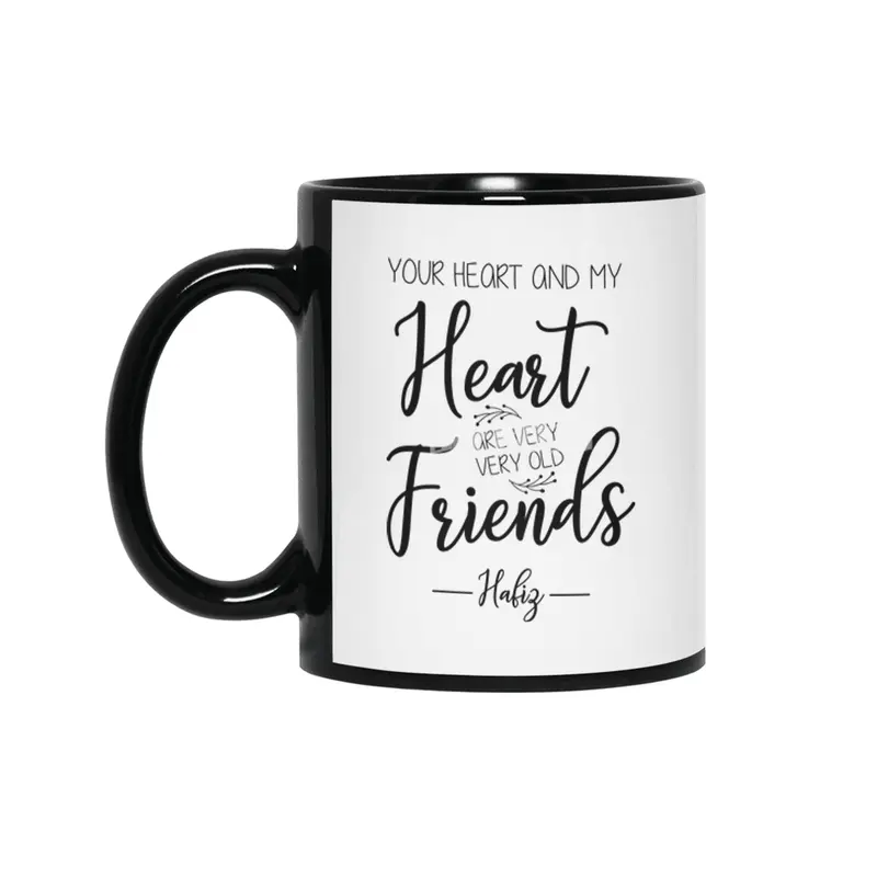 Valentine day, Wedding gifts Siyah Kupa
