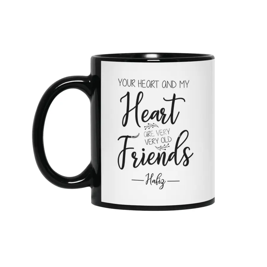 Valentine day, Wedding gifts Siyah Kupa