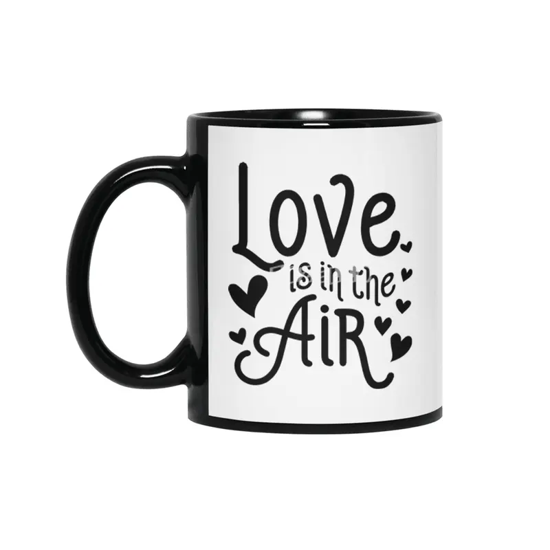 Valentine day, Wedding gifts Siyah Kupa