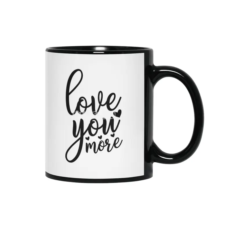 Valentine day, Wedding gifts Siyah Kupa