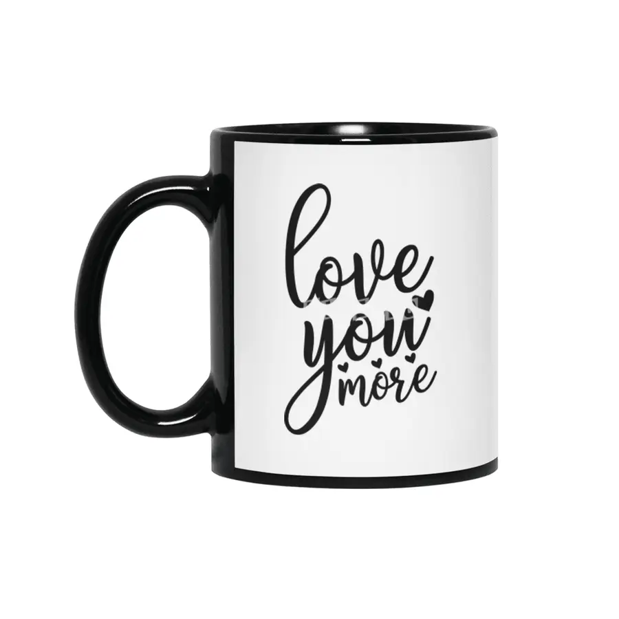 Valentine day, Wedding gifts Siyah Kupa