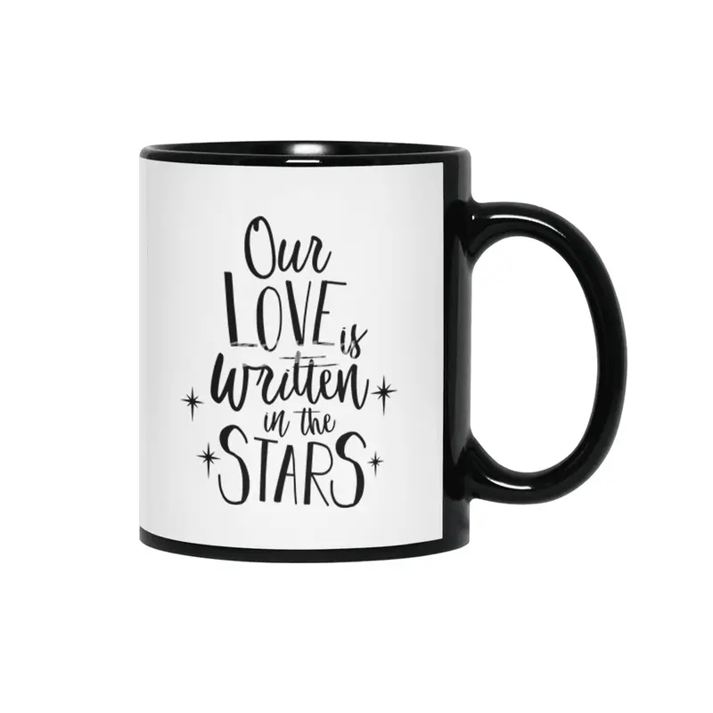 Valentine day, Wedding gifts Siyah Kupa