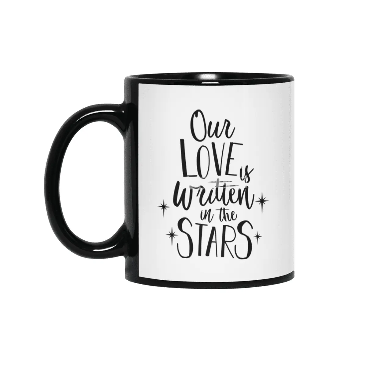 Valentine day, Wedding gifts Siyah Kupa