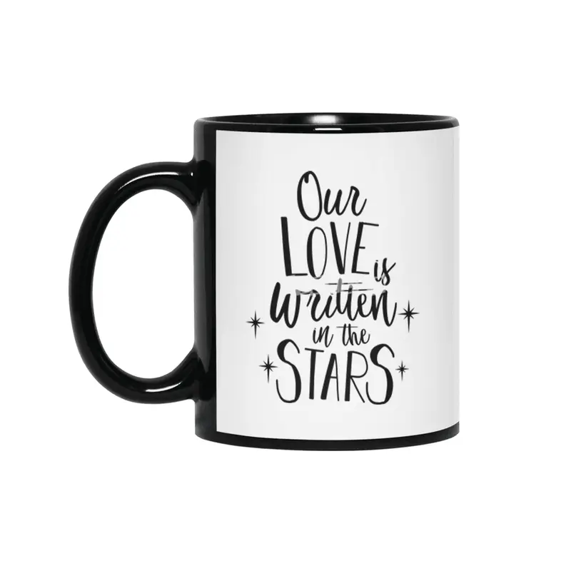 Valentine day, Wedding gifts Siyah Kupa