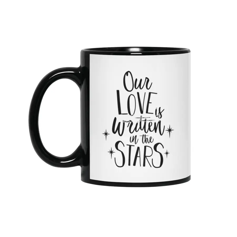 Valentine day, Wedding gifts Siyah Kupa
