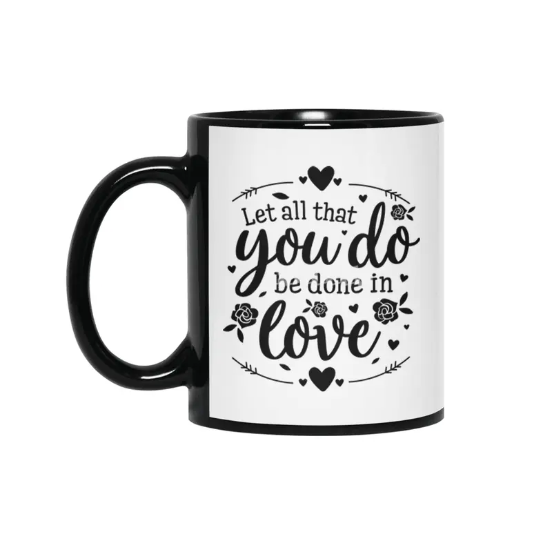 Valentine day, Wedding gifts Siyah Kupa