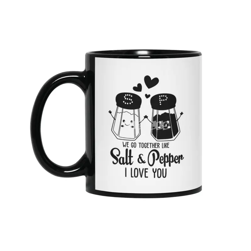 Valentine day, Wedding gifts Siyah Kupa