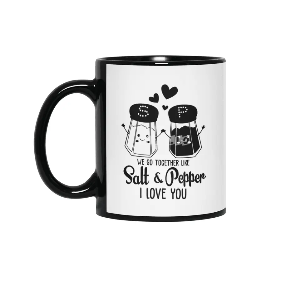 Valentine day, Wedding gifts Siyah Kupa