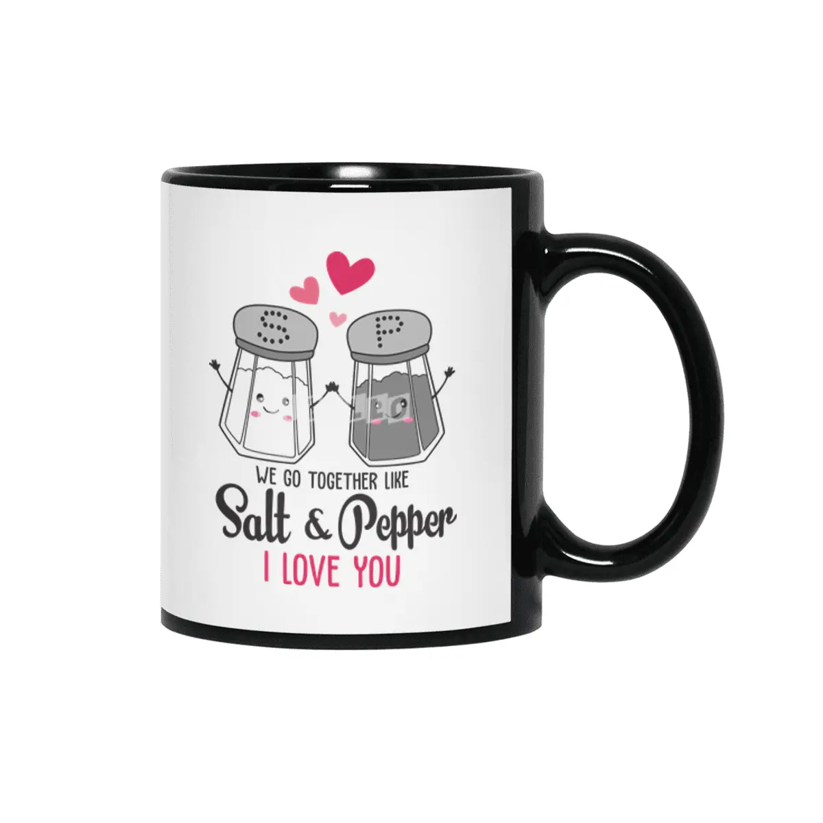 Valentine day, Wedding gifts Siyah Kupa