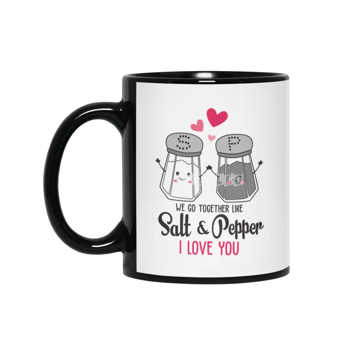 Valentine day, Wedding gifts Siyah Kupa