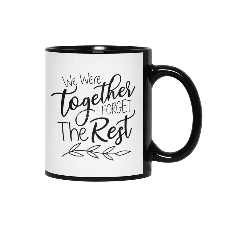 Valentine day, Wedding gifts Siyah Kupa