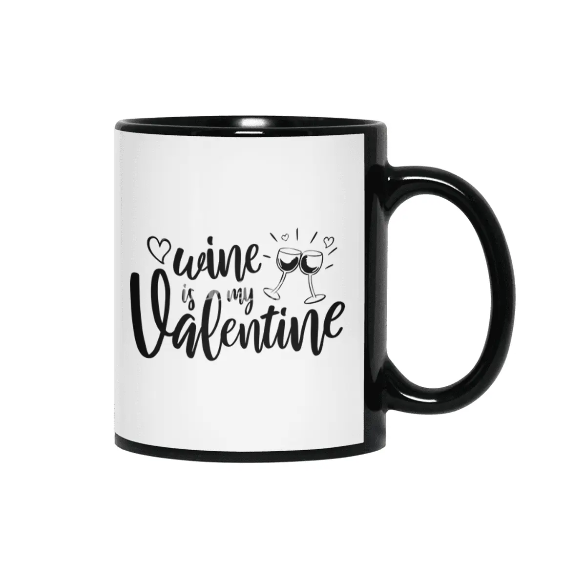 Valentine day, Wedding gifts Siyah Kupa