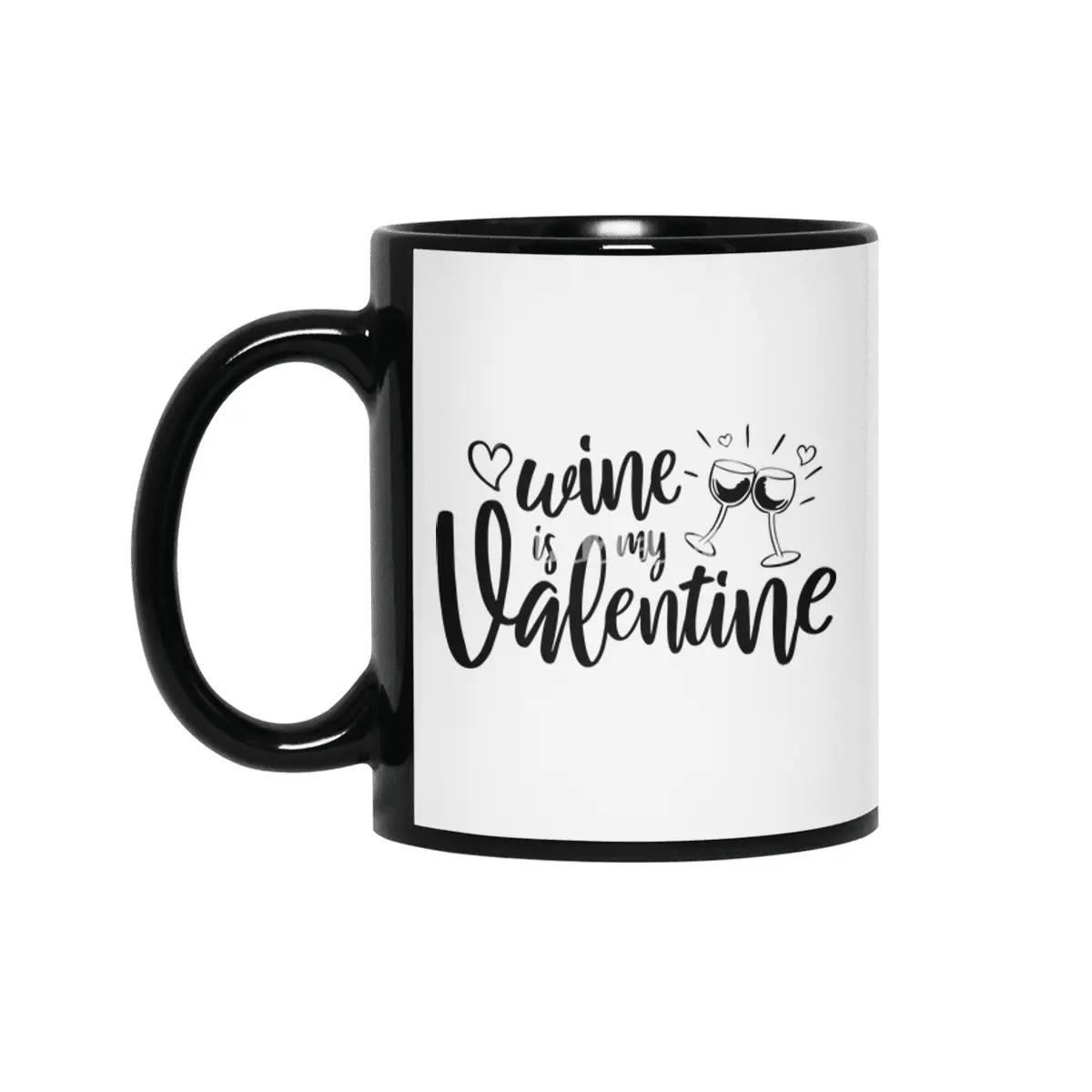 Valentine day, Wedding gifts Siyah Kupa