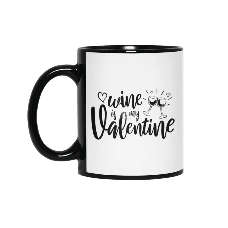 Valentine day, Wedding gifts Siyah Kupa
