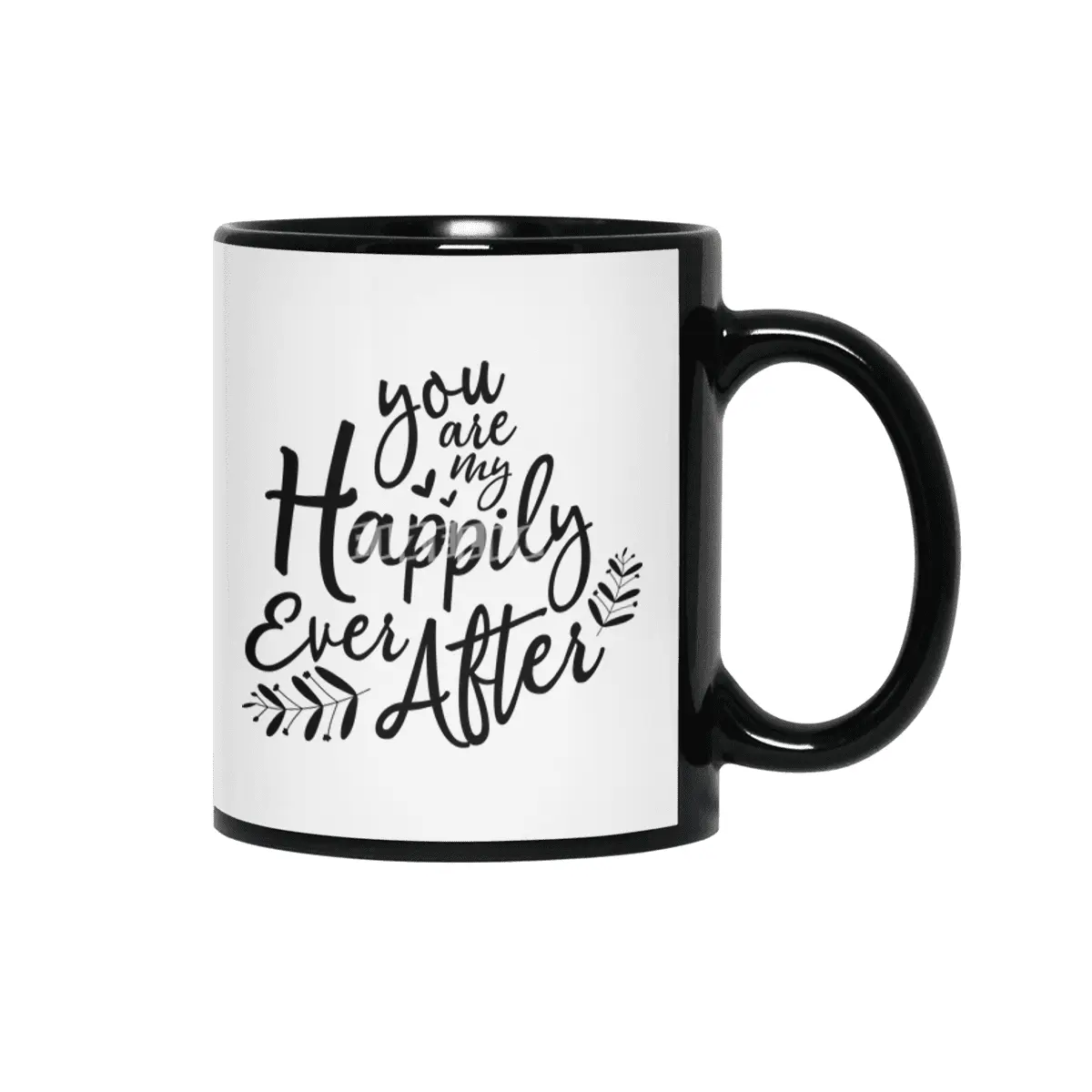Valentine day, Wedding gifts Siyah Kupa