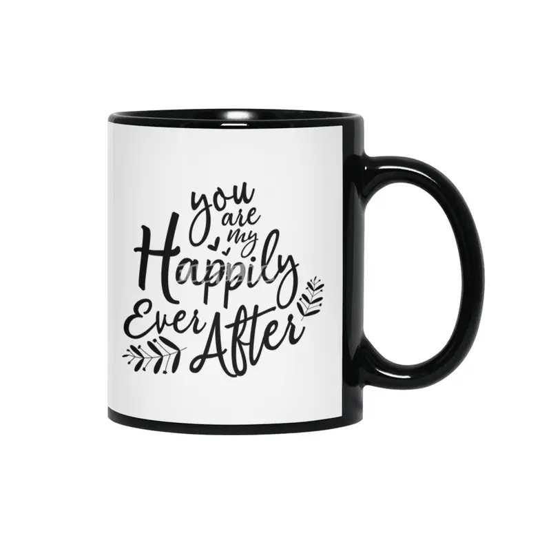 Valentine day, Wedding gifts Siyah Kupa