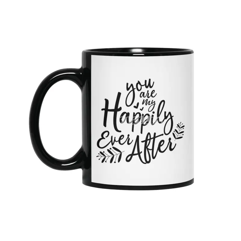 Valentine day, Wedding gifts Siyah Kupa