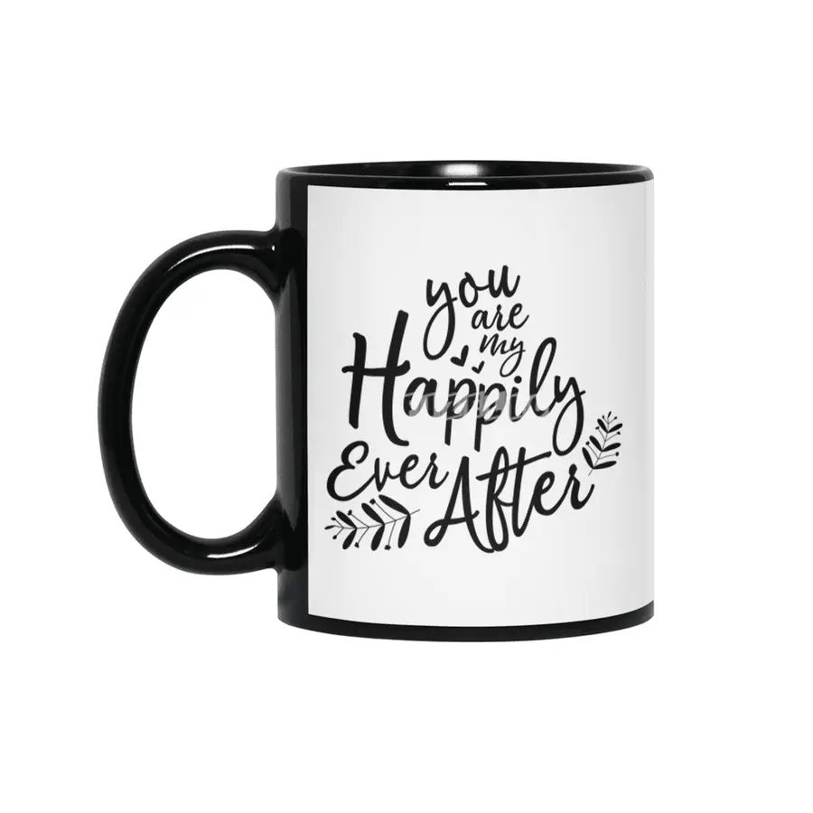Valentine day, Wedding gifts Siyah Kupa