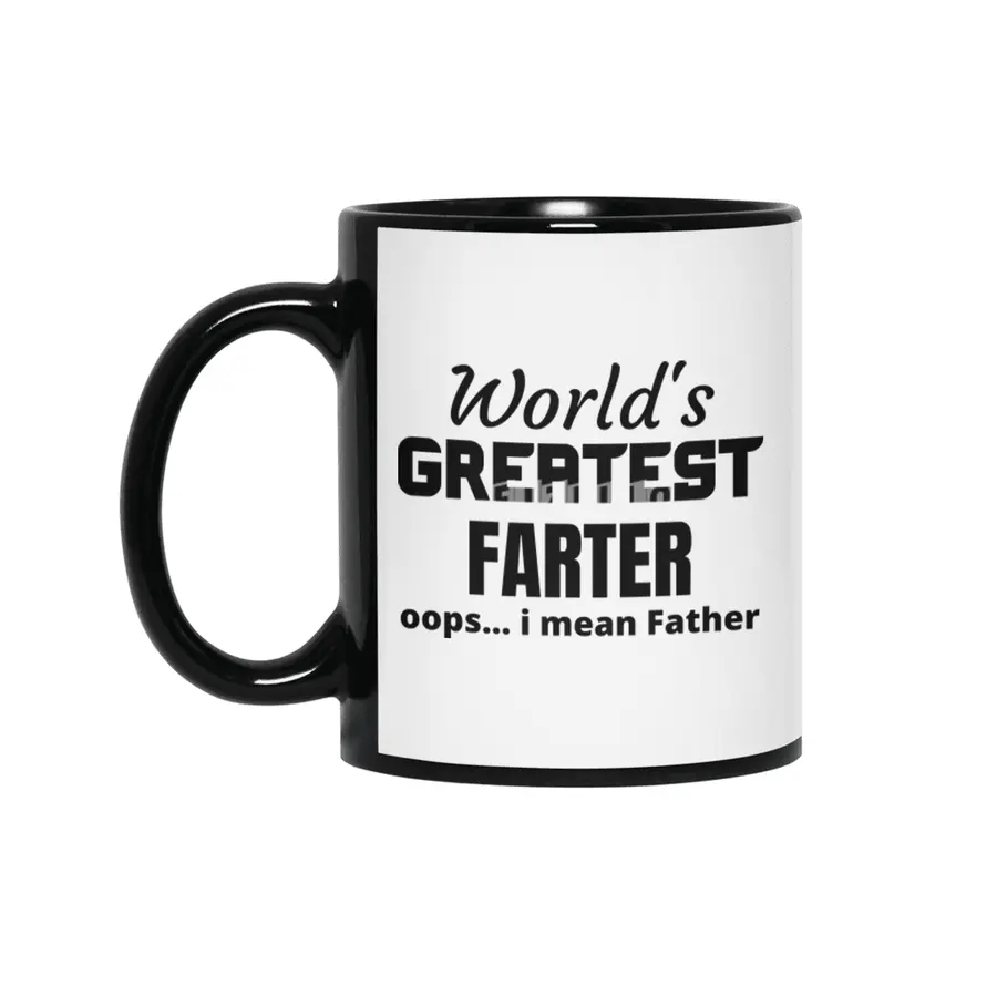 World's greatest farter, mean father Siyah Kupa