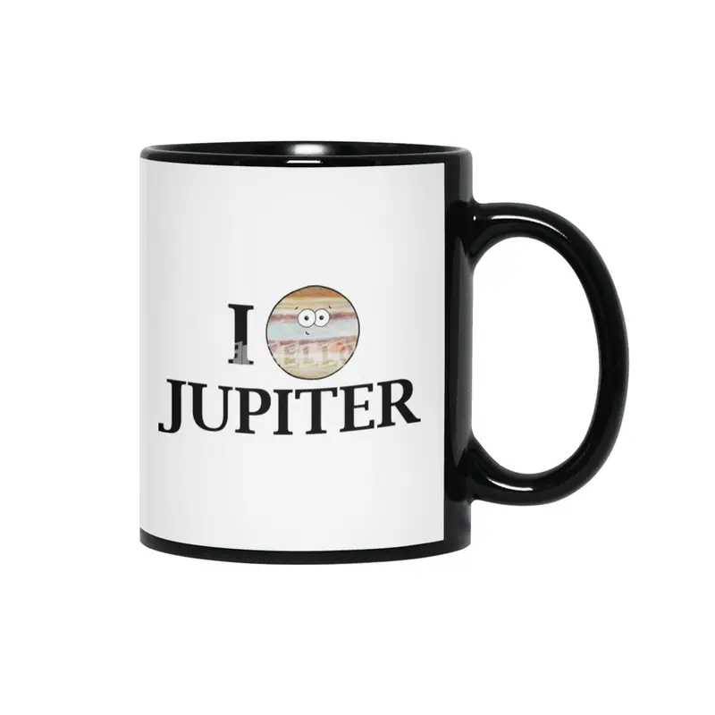 I Heart Jupiter Siyah Kupa