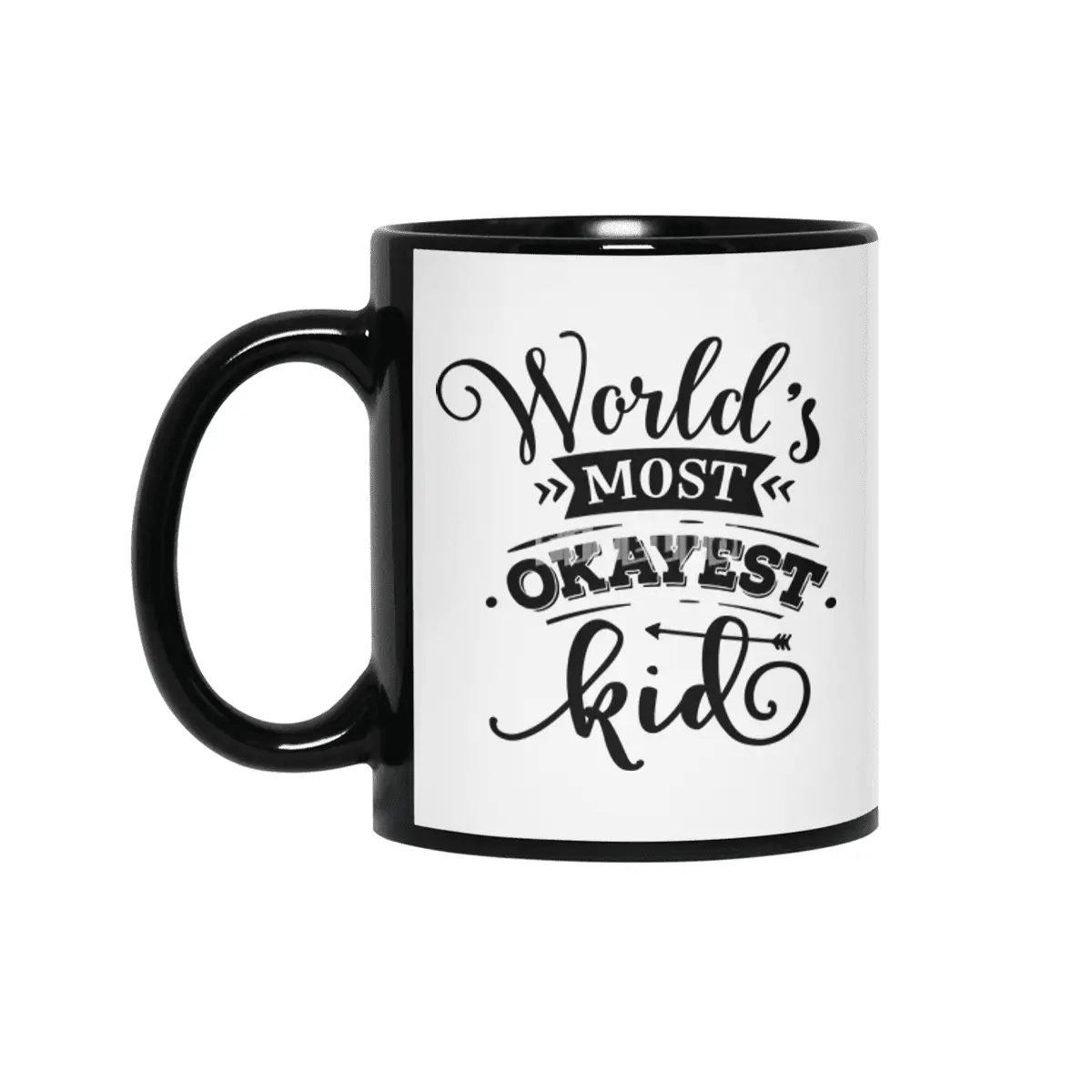 WORLD'S MOST OKAYEST/ AWESOME FAMILY MEMBER/GROUP Siyah Kupa