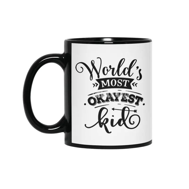 WORLD'S MOST OKAYEST/ AWESOME FAMILY MEMBER/GROUP Siyah Kupa
