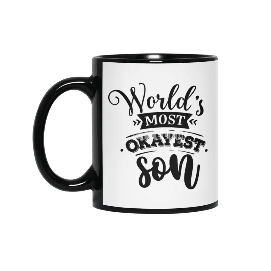 WORLD'S MOST OKAYEST/ AWESOME FAMILY MEMBER/GROUP Siyah Kupa