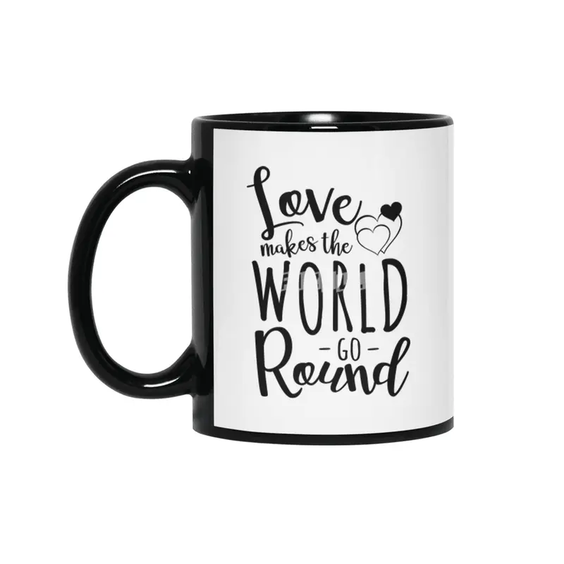 Valentine day cards , prints, gifts Siyah Kupa