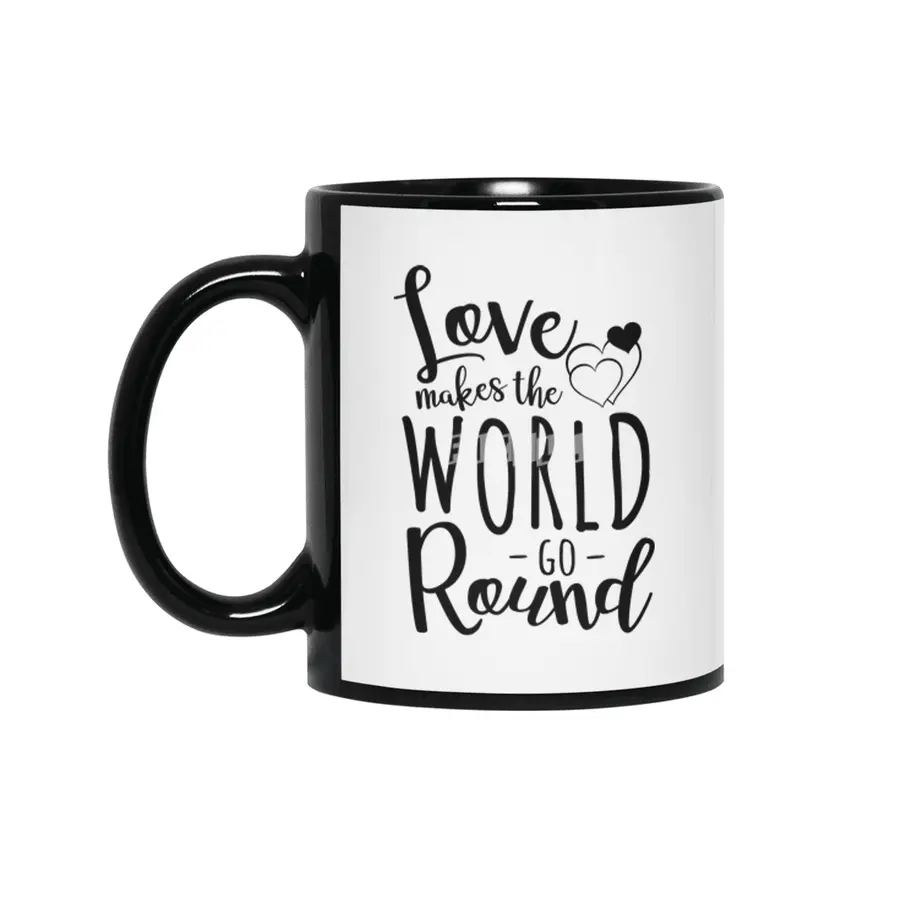 Valentine day cards , prints, gifts Siyah Kupa