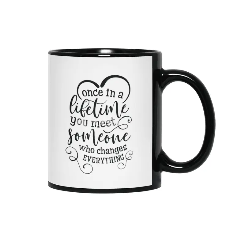 Valentine day cards , prints, gifts Siyah Kupa