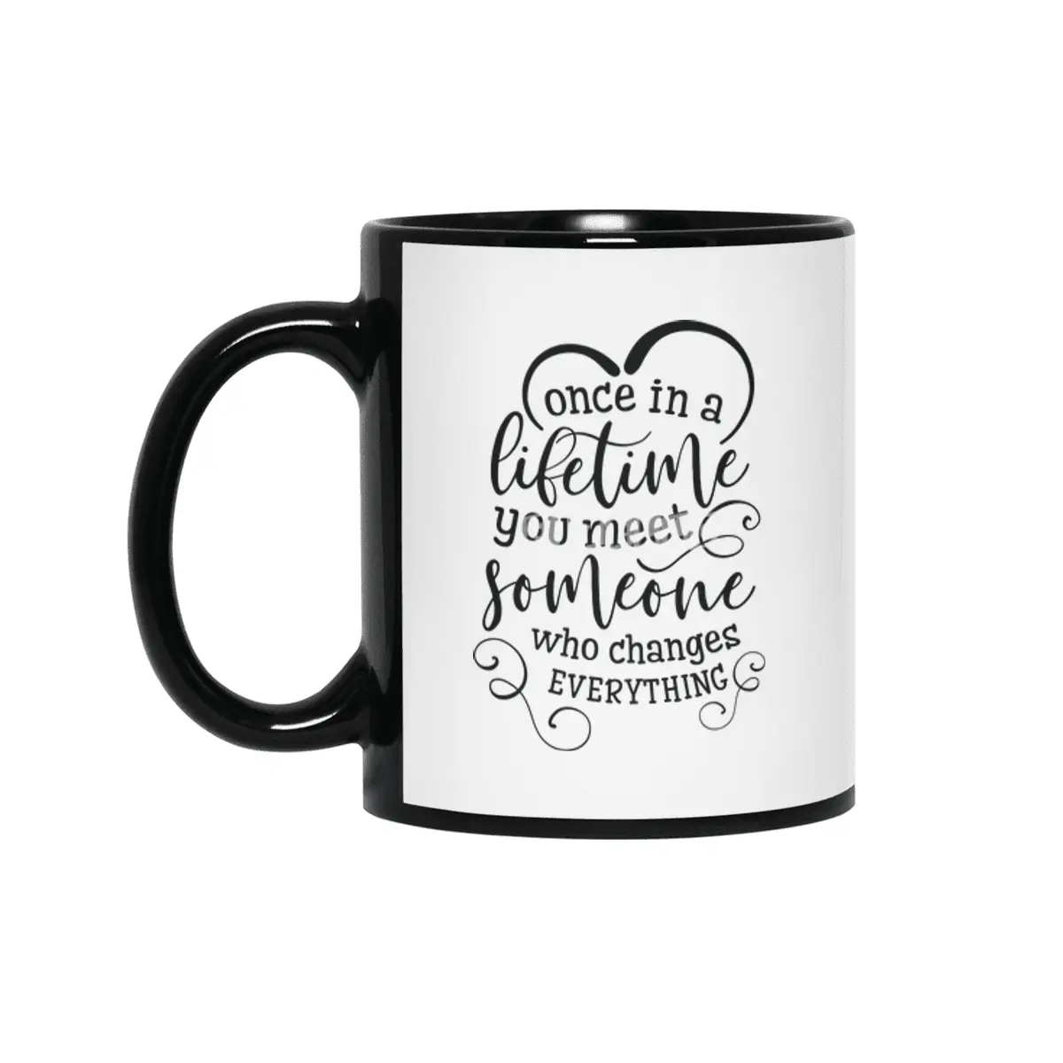 Valentine day cards , prints, gifts Siyah Kupa