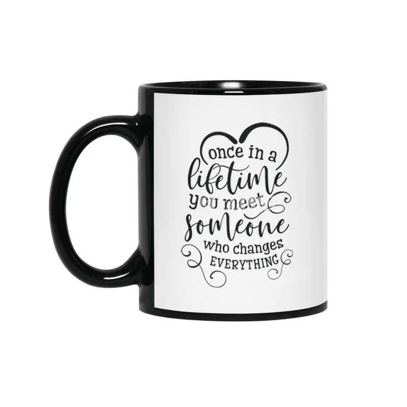 Valentine day cards , prints, gifts Siyah Kupa