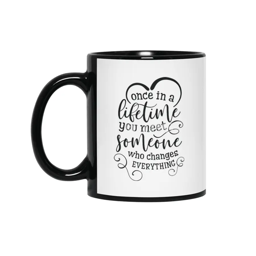 Valentine day cards , prints, gifts Siyah Kupa