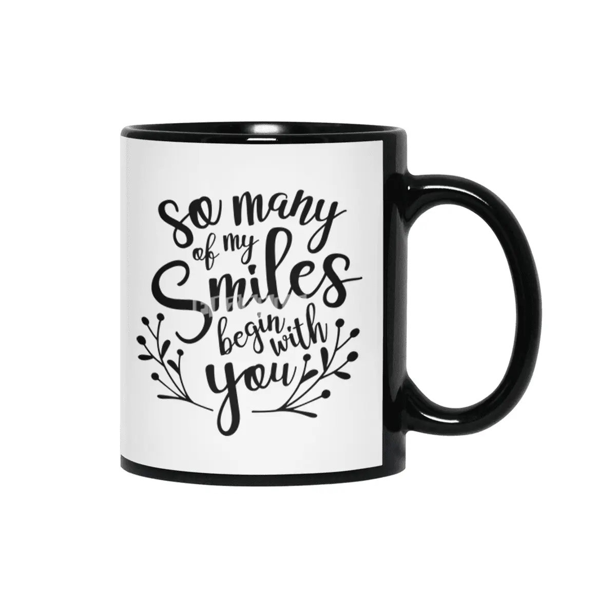 Valentine day cards , prints, gifts Siyah Kupa