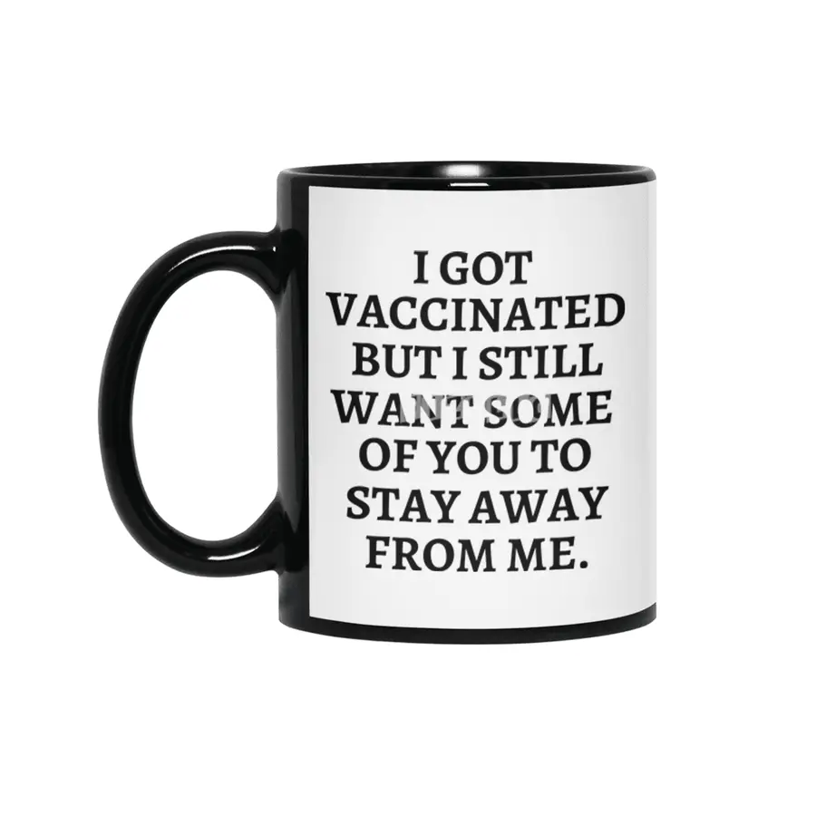 I got vaccinated, pro vaccine, vaccine merch Siyah Kupa