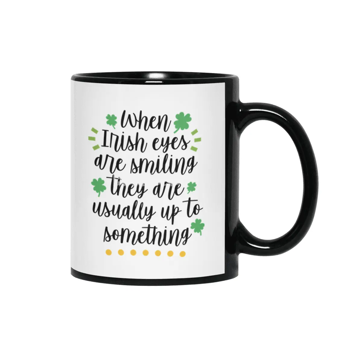 Irish , St. Patrick's Day Siyah Kupa