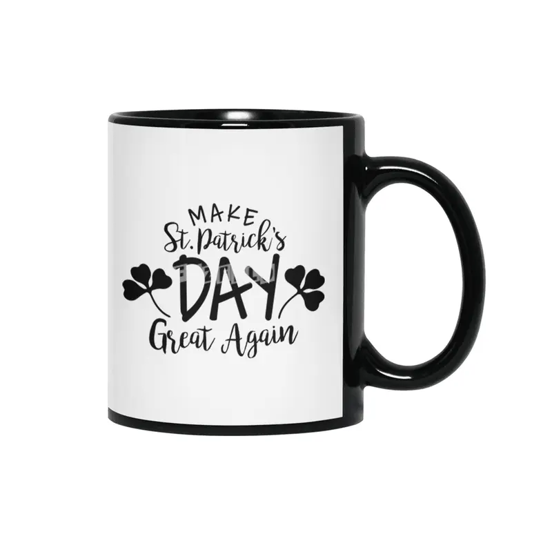 Irish , St. Patrick's Day Siyah Kupa