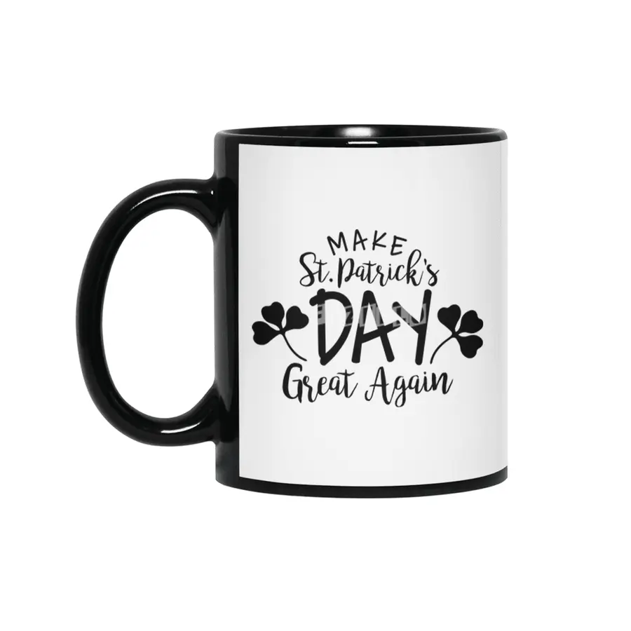 Irish , St. Patrick's Day Siyah Kupa