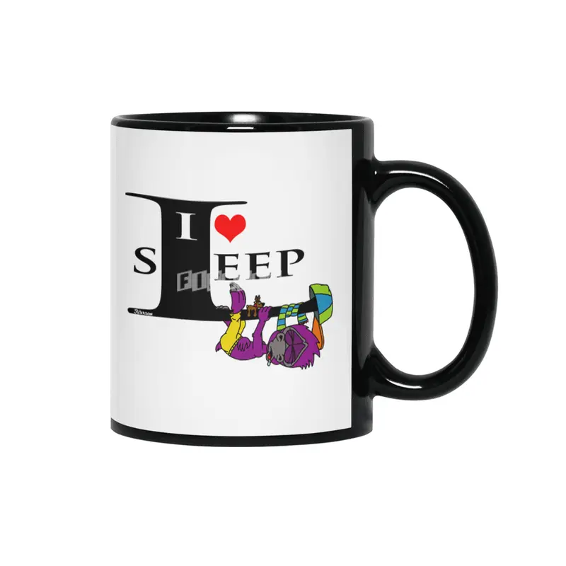 I heart sleep Siyah Kupa