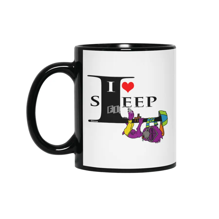 I heart sleep Siyah Kupa