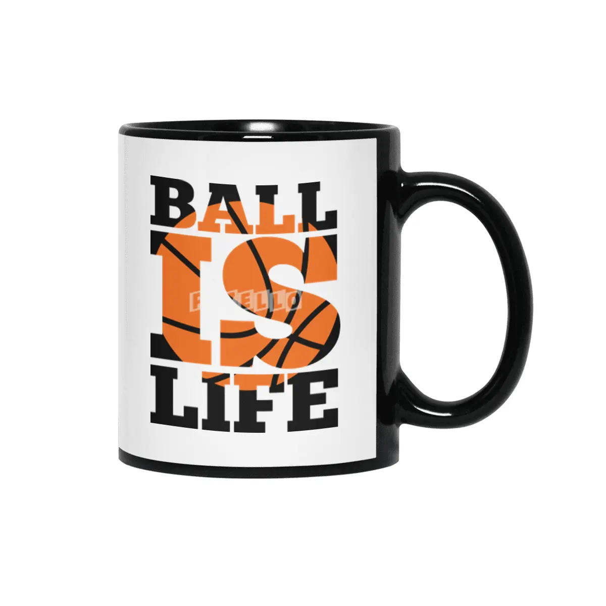 Ball Is Life Quote Siyah Kupa