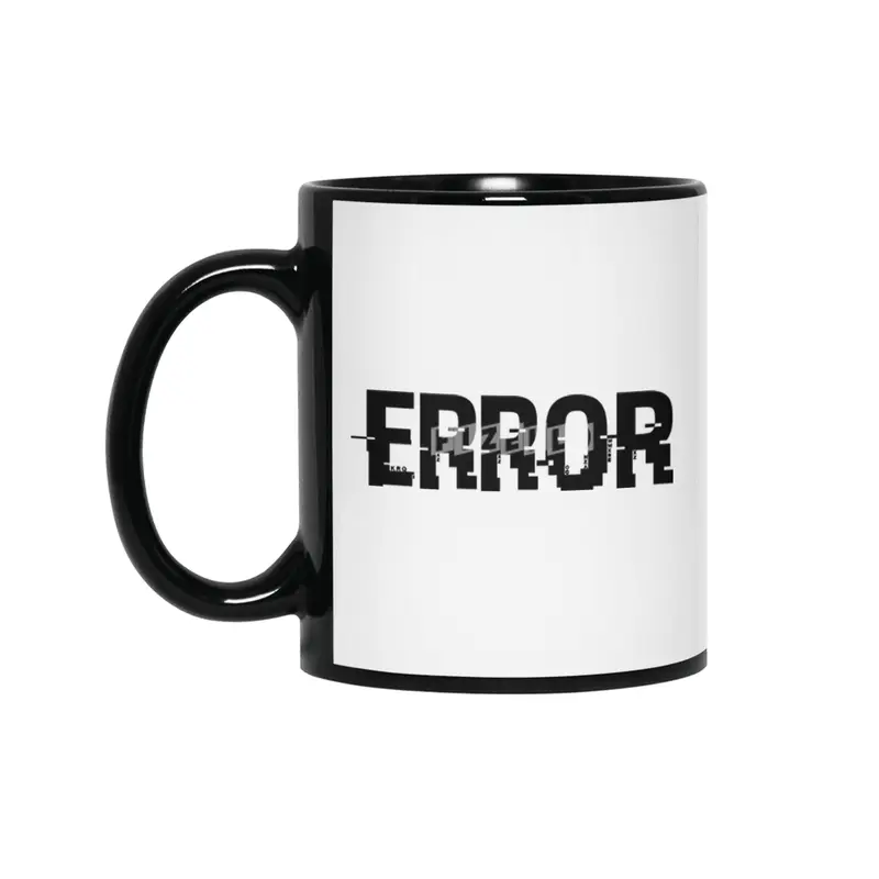 ERROR (Glitch) Siyah Kupa