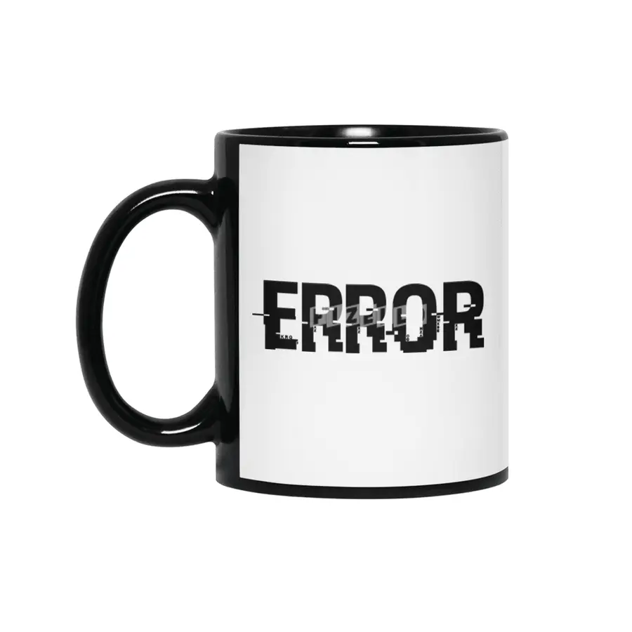 ERROR (Glitch) Siyah Kupa