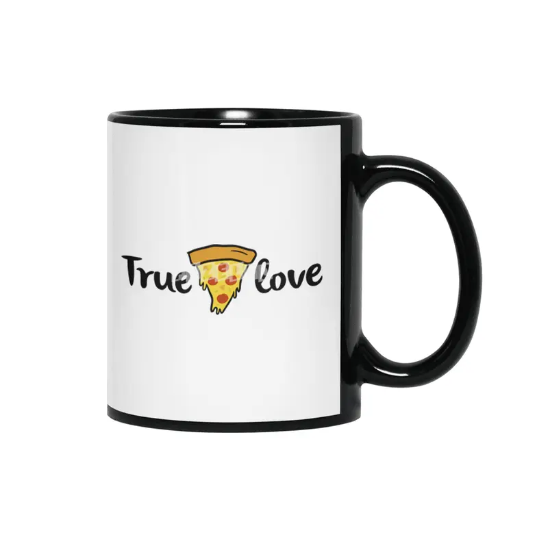True love Siyah Kupa