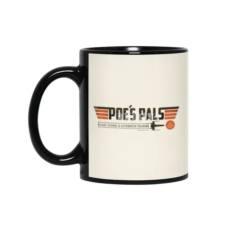 Poe's Pals Siyah Kupa