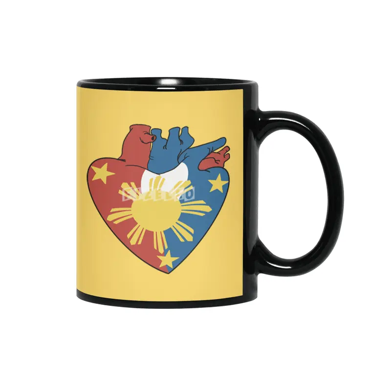 Filipino heart 2 Siyah Kupa