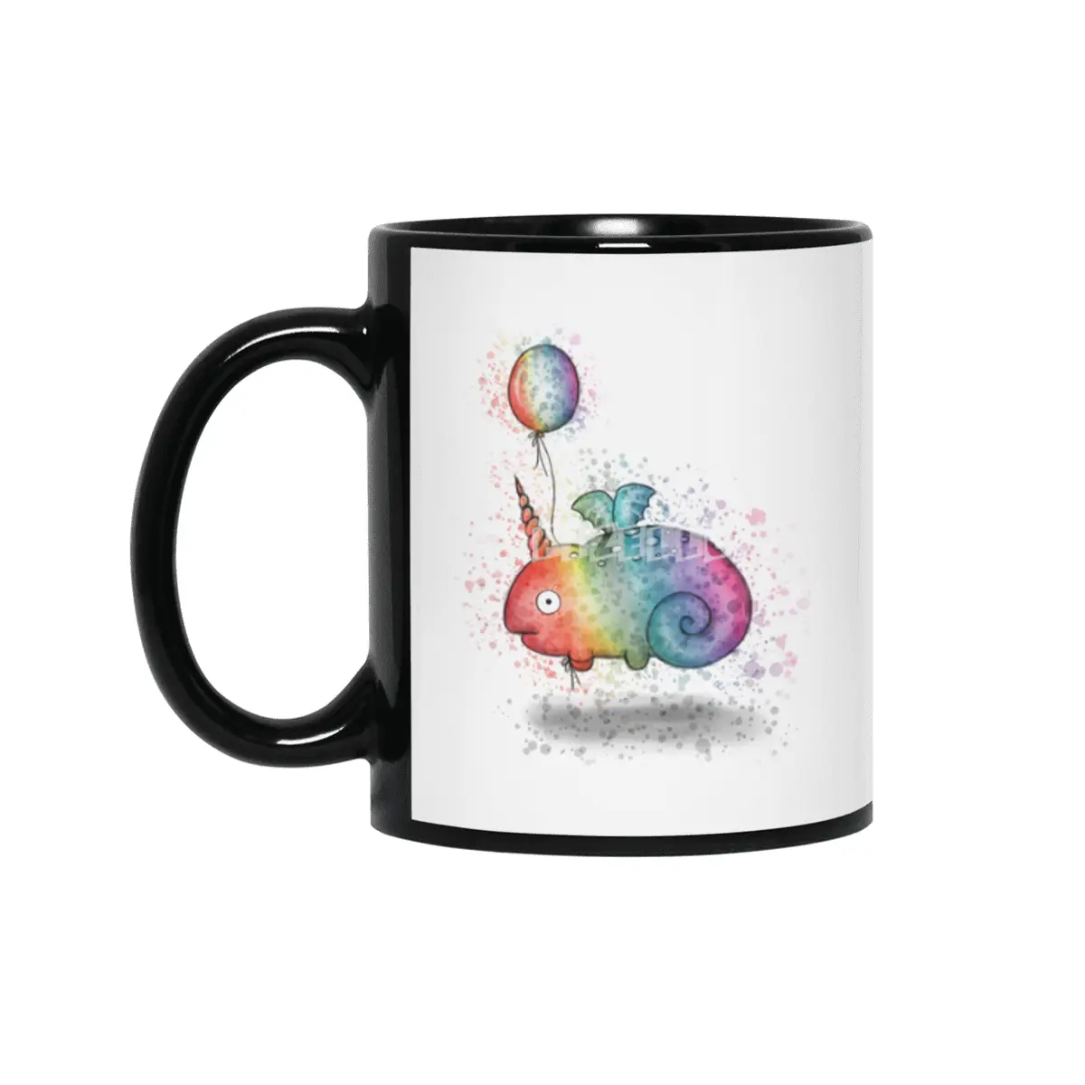Rainbow Chameleon Narwhal Bat Siyah Kupa