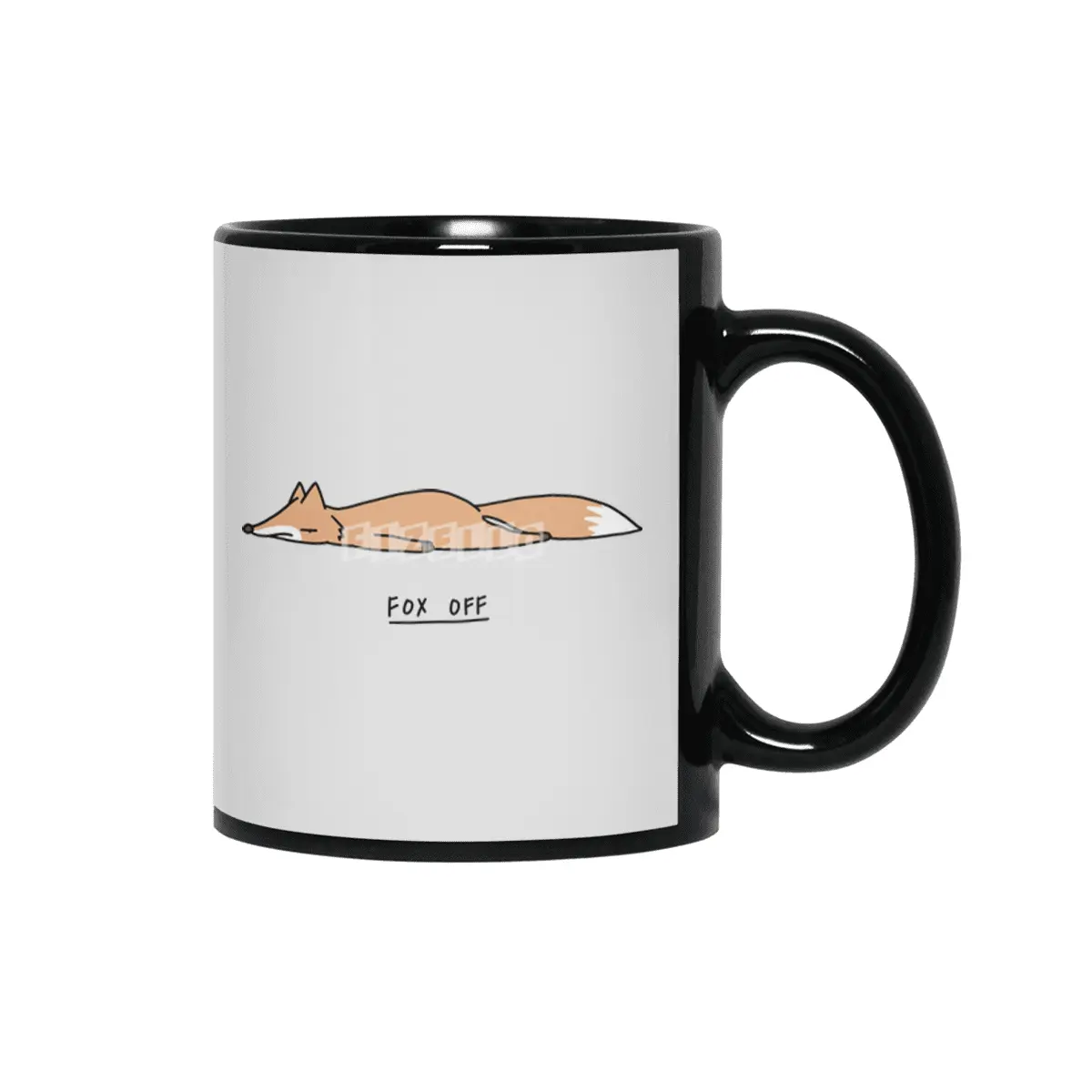 Fox Off Siyah Kupa