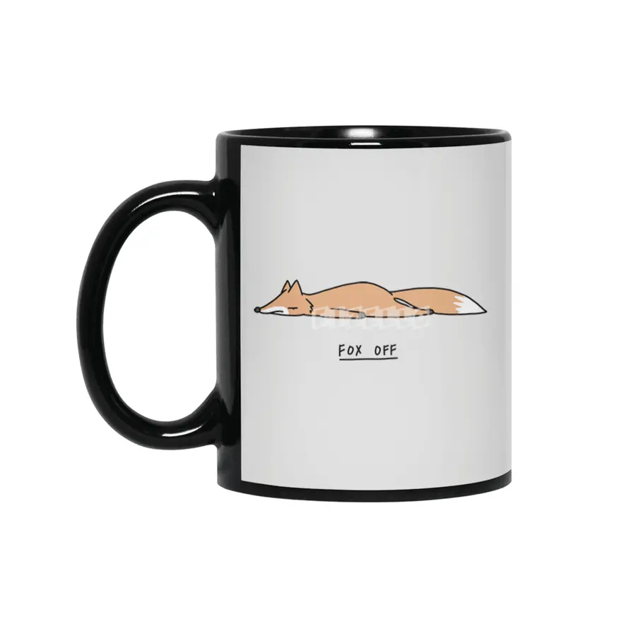 Fox Off Siyah Kupa